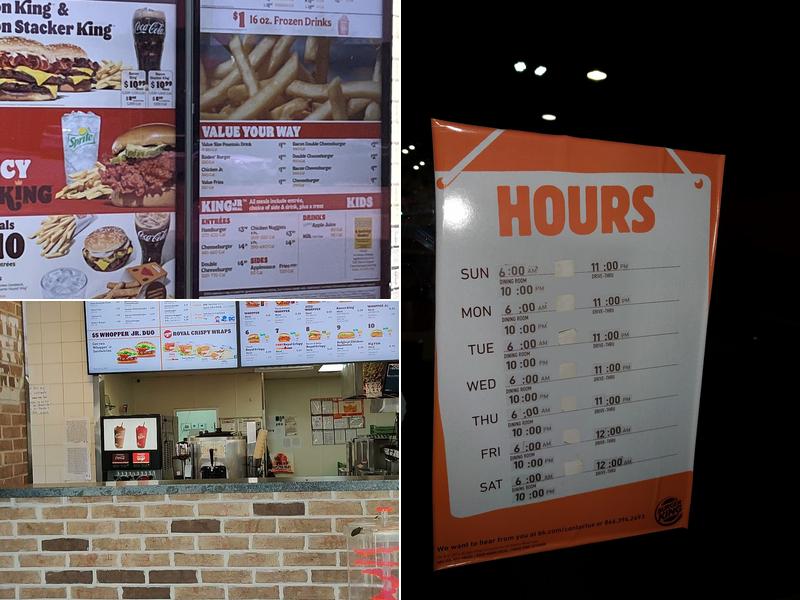 Burger King Menu