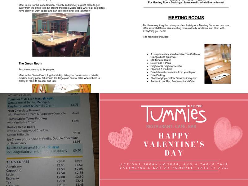 Tummies Menu