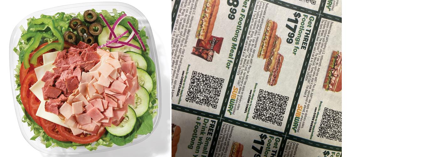 Subway Menu