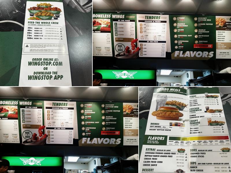Wingstop Menu