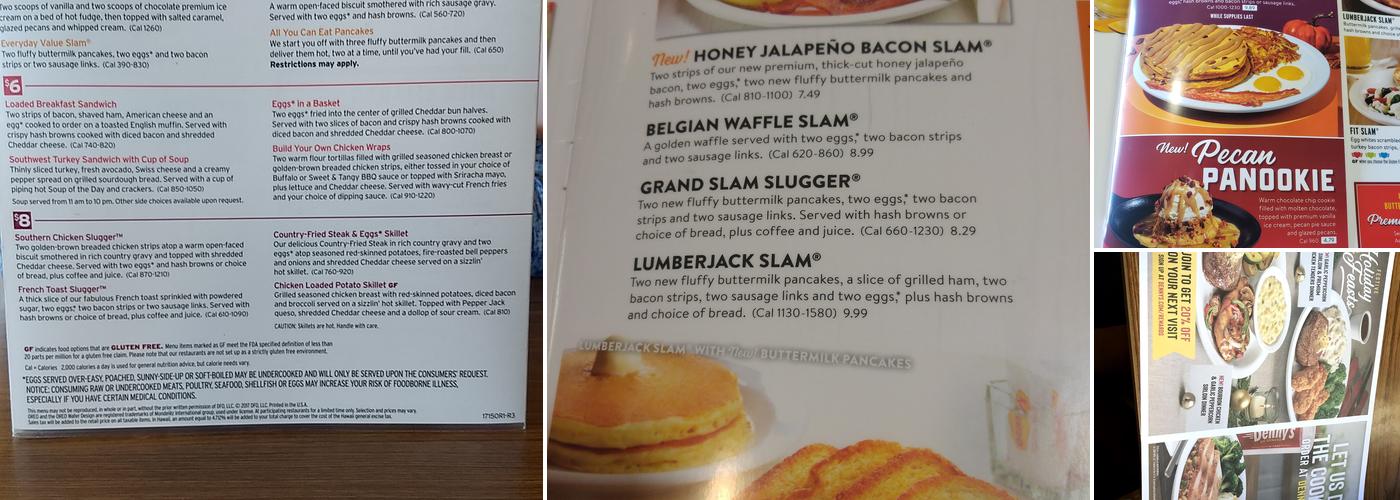 Denny's Menu