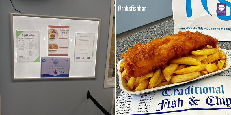 Rob's Fish Bar Menu