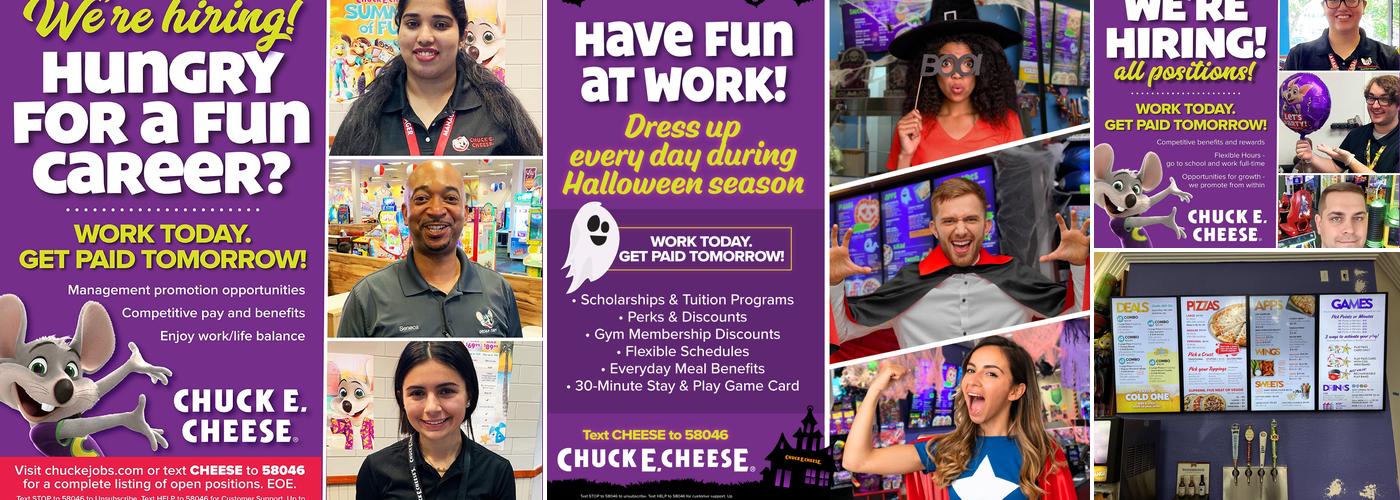 Chuck E. Cheese Menu