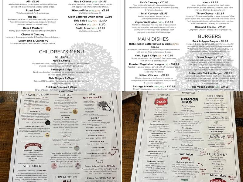 Cider Press Restaurant Menu