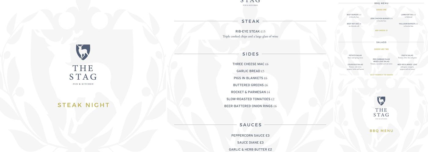 The Stag Menu