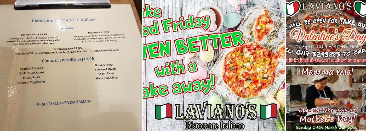 Laviano's Italian Restaurant Menu