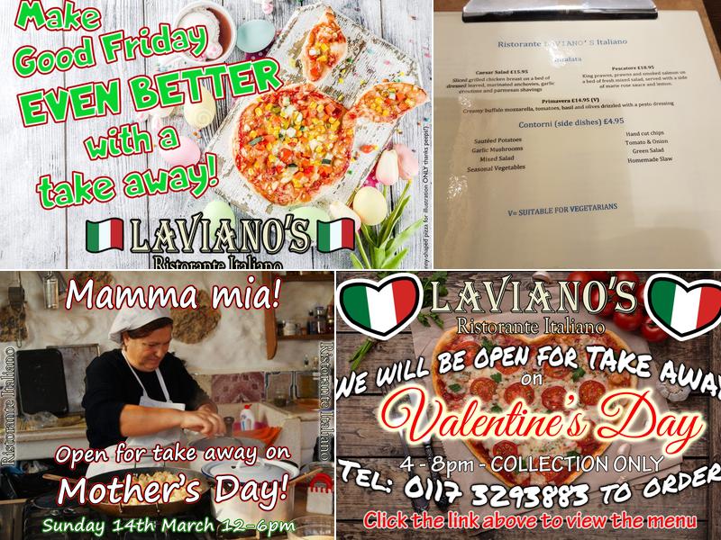 Laviano's Italian Restaurant Menu