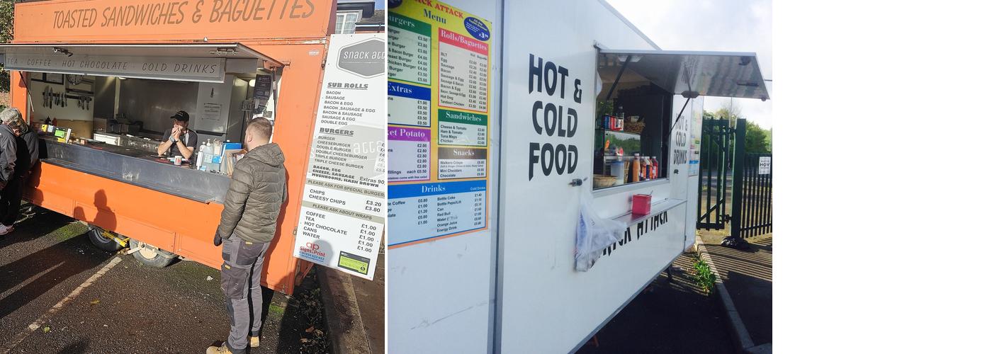 snack attack Burger van Menu