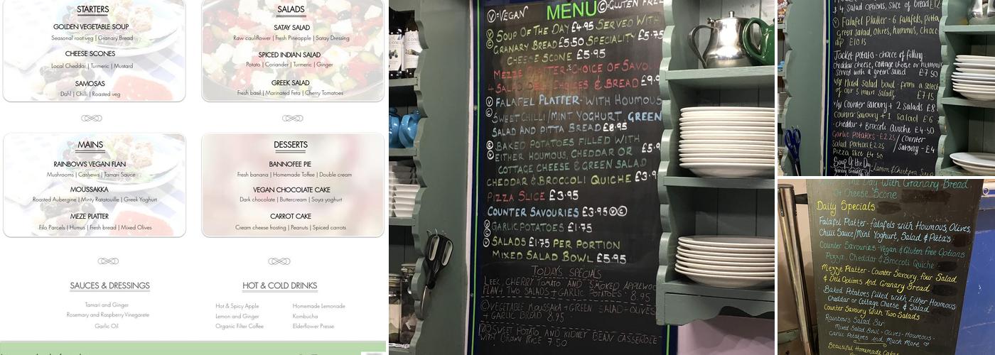 Rainbows End Cafe Menu