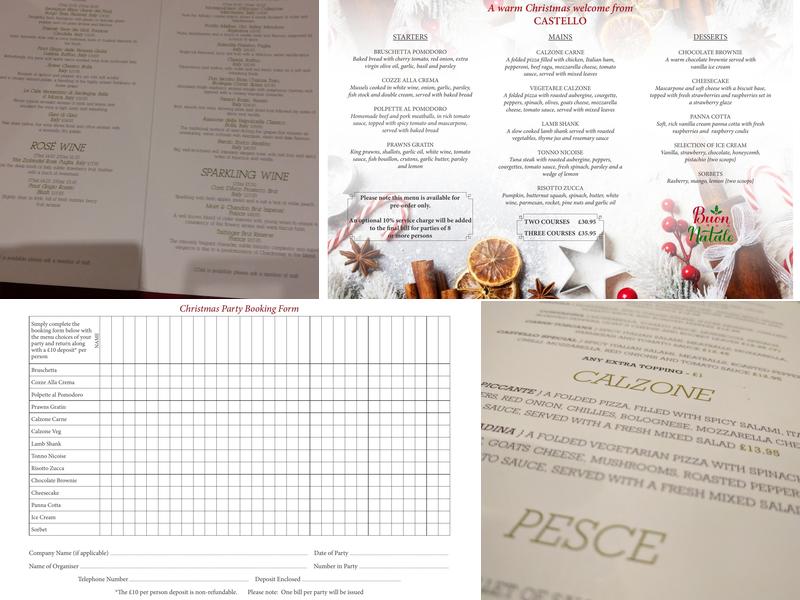 Castello Menu