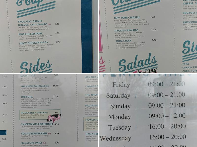 The Diner Menu