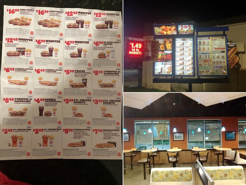 Burger King Menu
