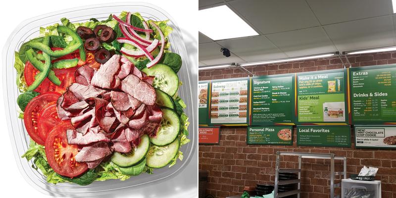 Subway Menu