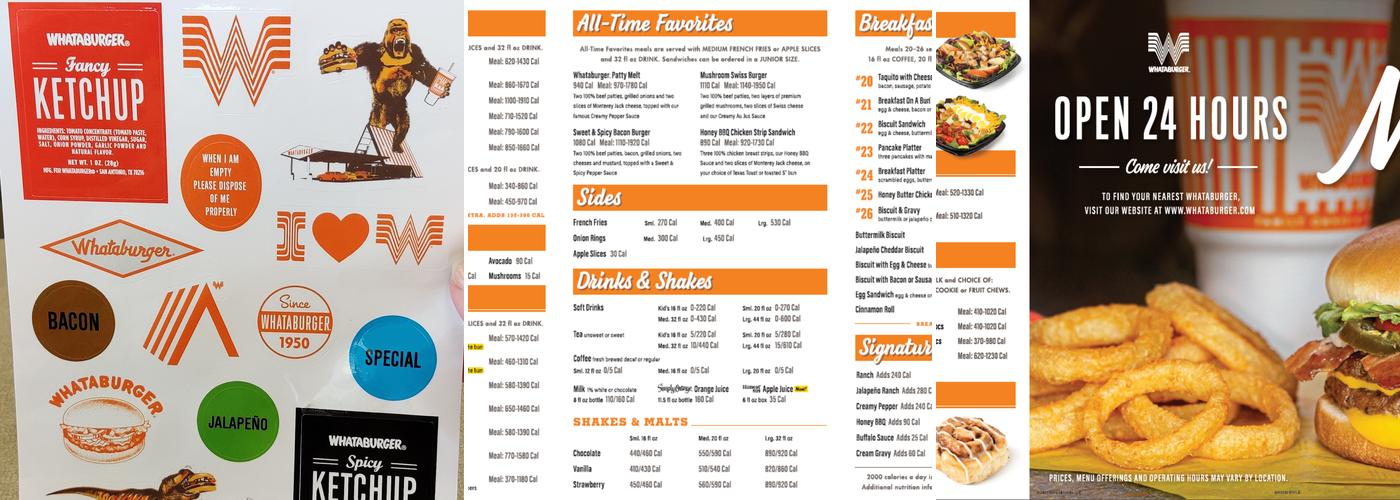 Whataburger Menu