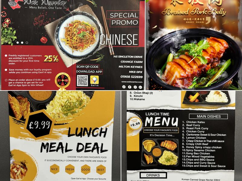 Wok Warrior Grange Farm Menu