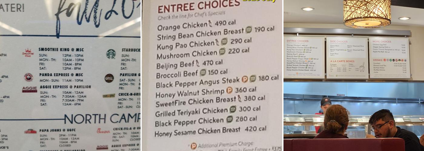 Panda Express Menu