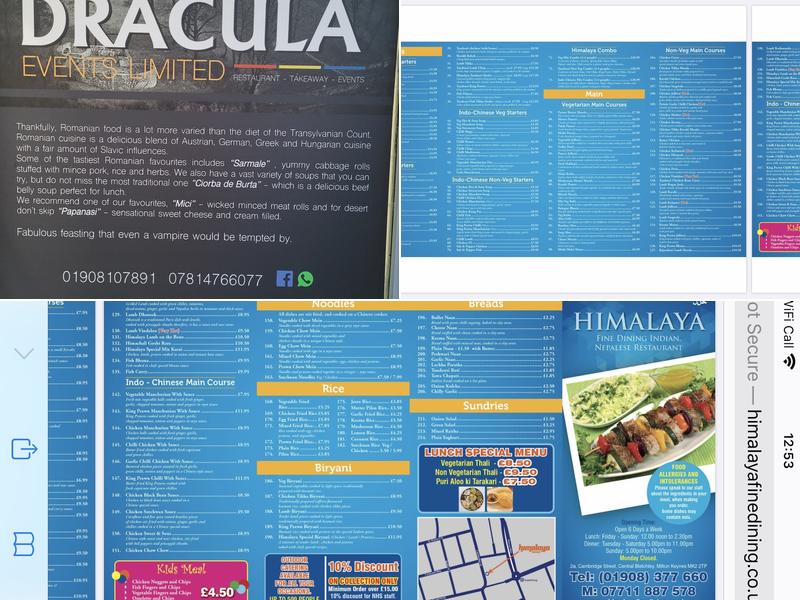 Himalaya Tandoori Menu