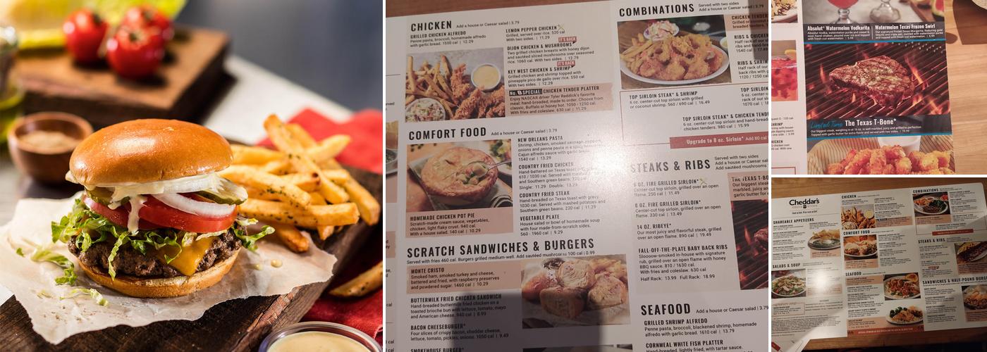 Cheddar's Scratch Kitchen Menu