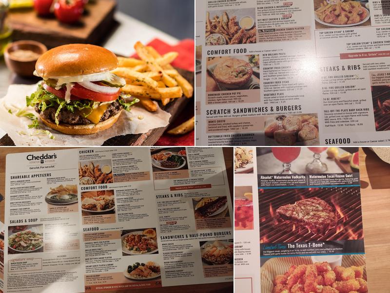 Cheddar's Scratch Kitchen Menu