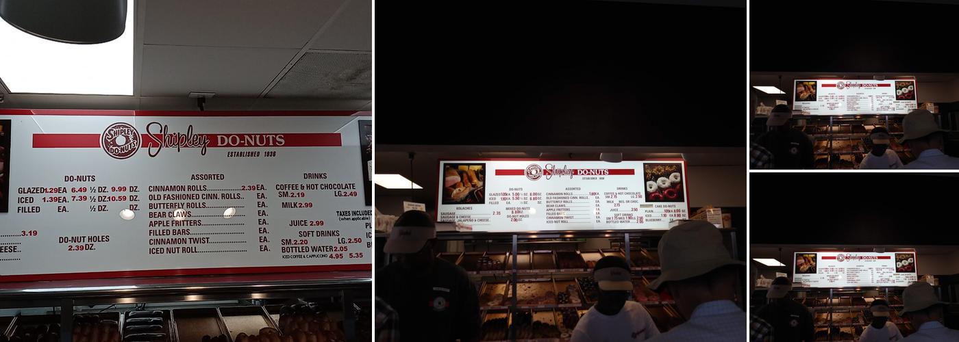 Shipley Do-Nuts Menu