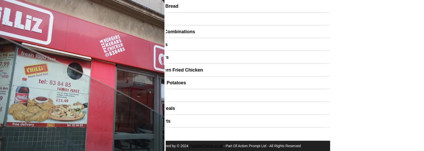 Anglo Saxon Pizza Takeaway Menu