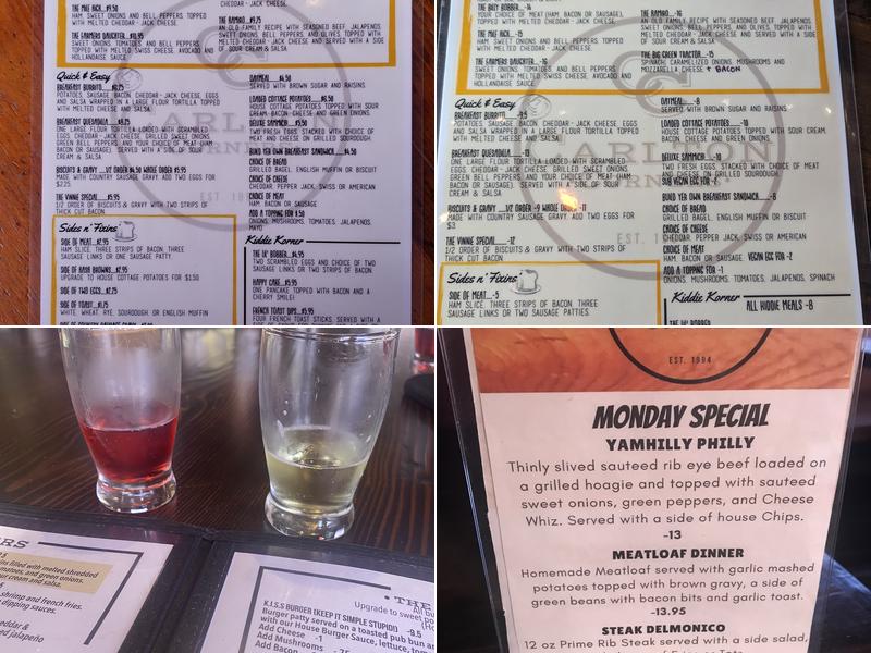 Carlton Corners Menu