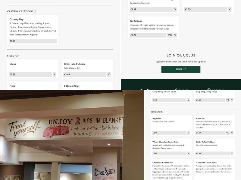 Sir Jack, Greene King Pub & Carvery Menu