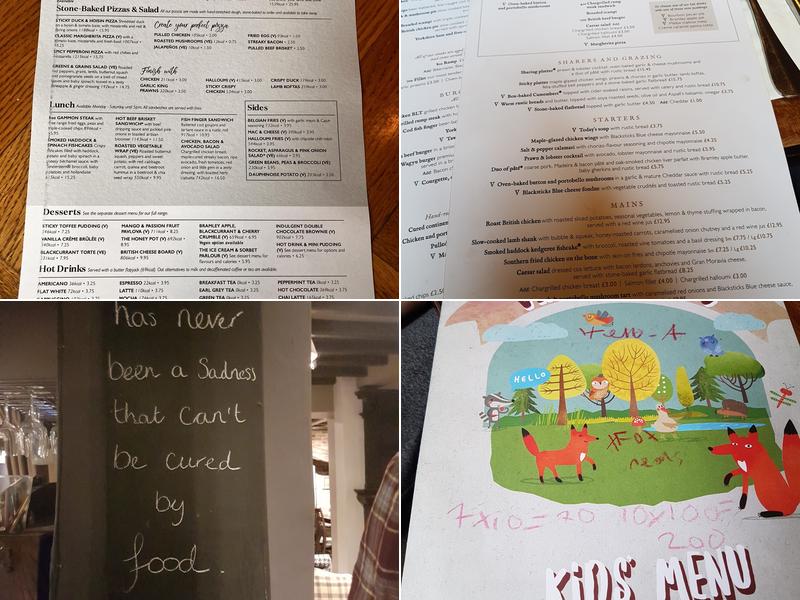 The Boat Inn Menu