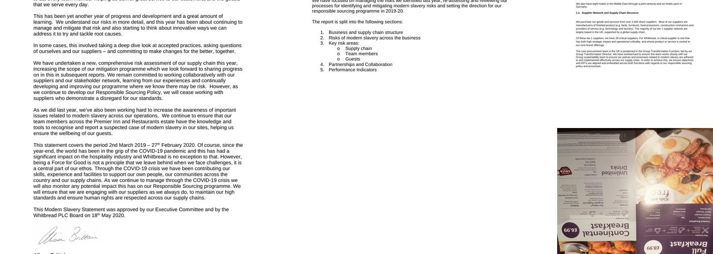 Premier Inn Balsall Common (Near Nec) hotel Menu