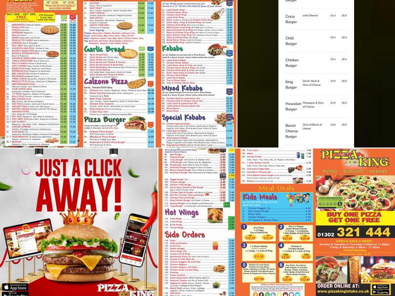 Pizza King Menu