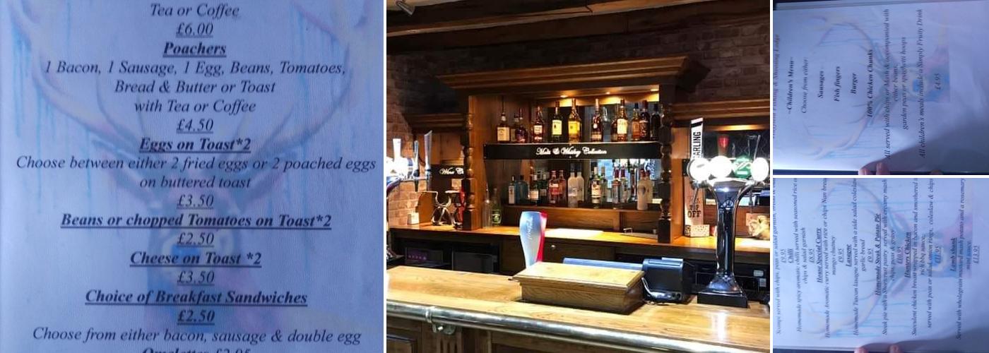 The Hayfield Bar Menu