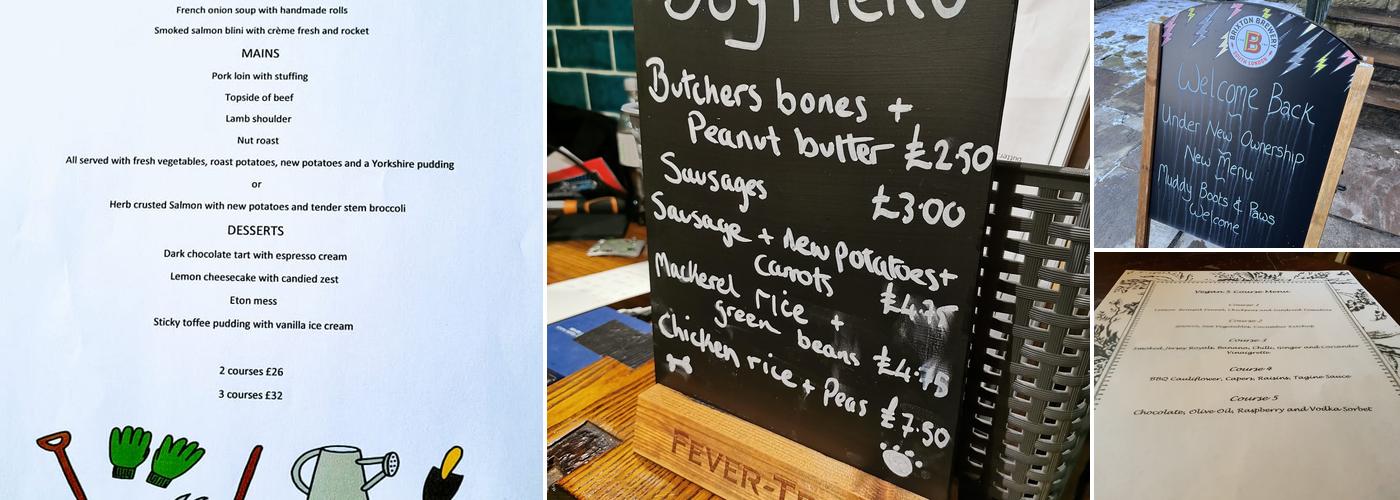 Ye Olde Mustard Pot Menu