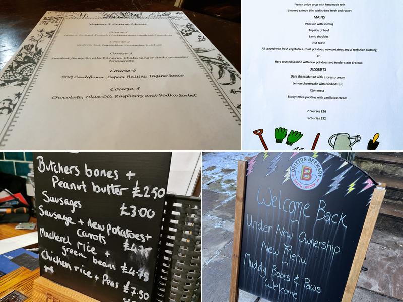 Ye Olde Mustard Pot Menu