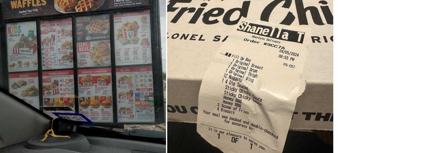 KFC Menu