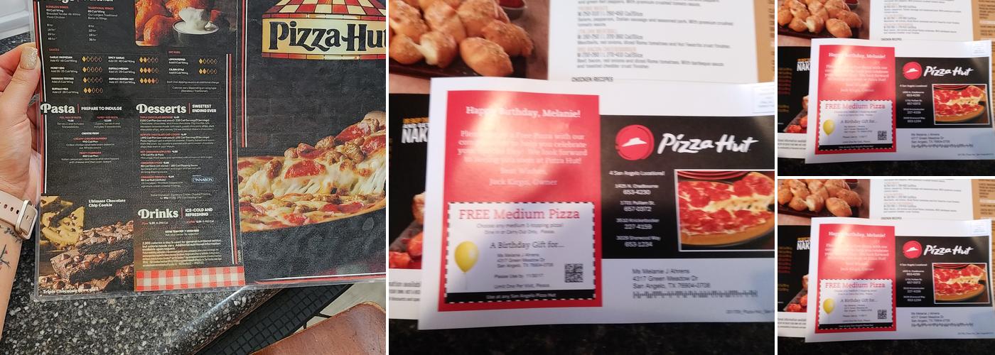 Pizza Hut Menu