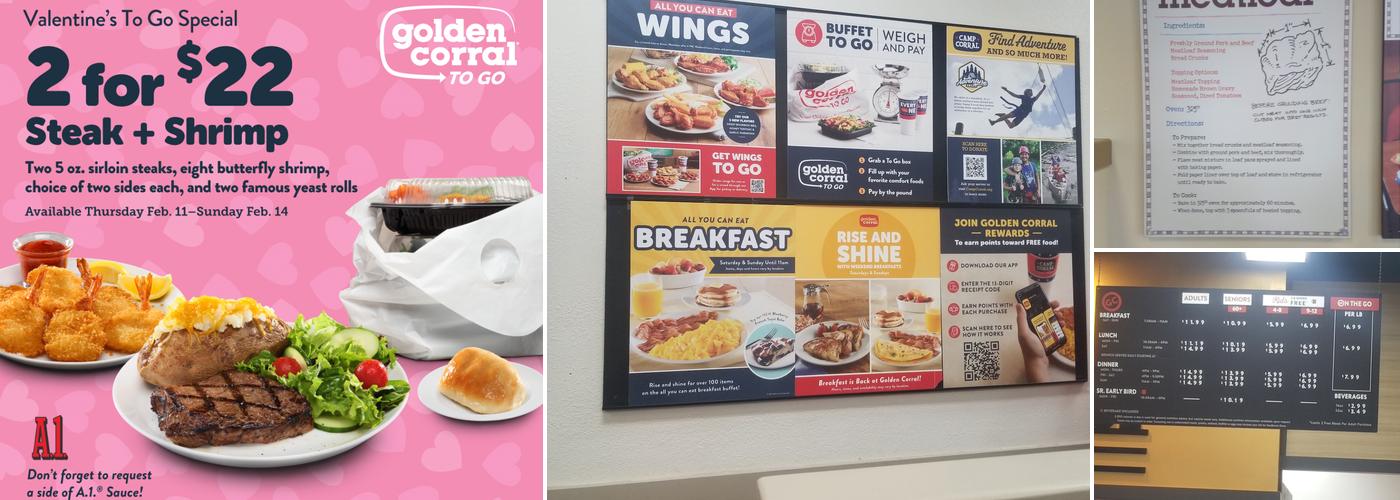 Golden Corral Buffet & Grill Menu