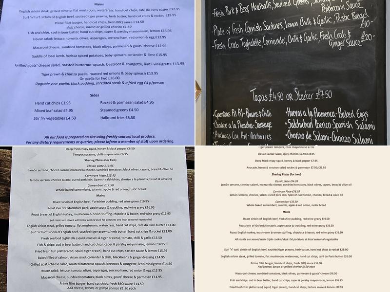 The Swan Foodhouse & Bar Menu