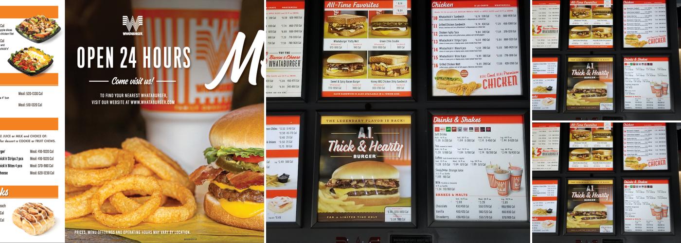 Whataburger Menu