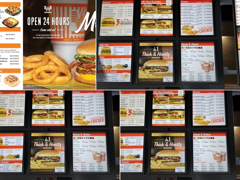 Whataburger Menu