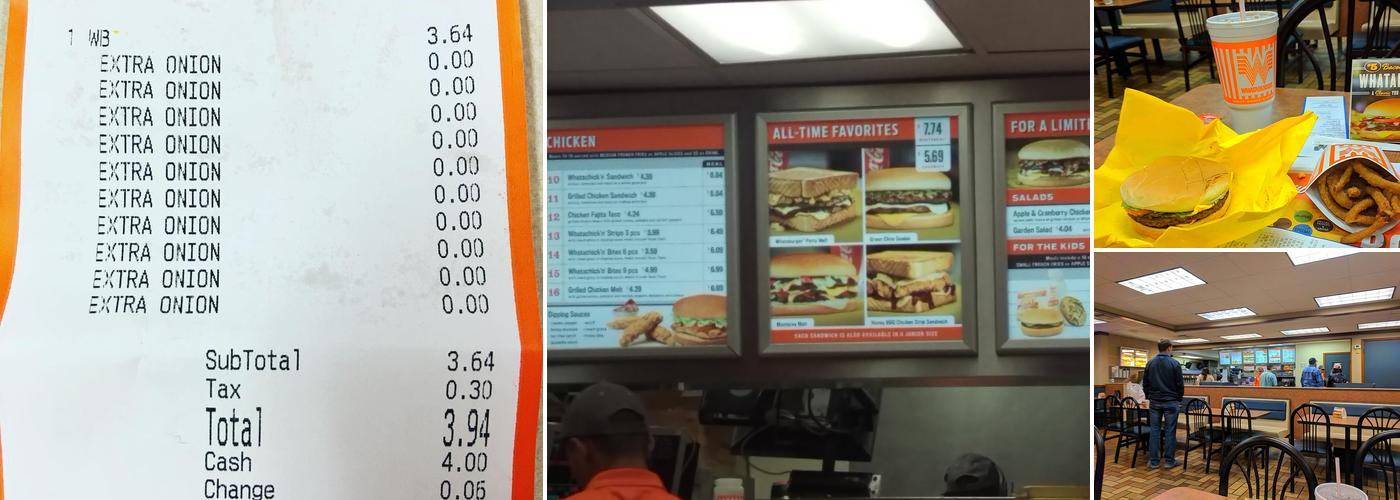 Whataburger Menu