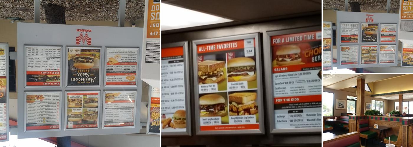 Whataburger Menu