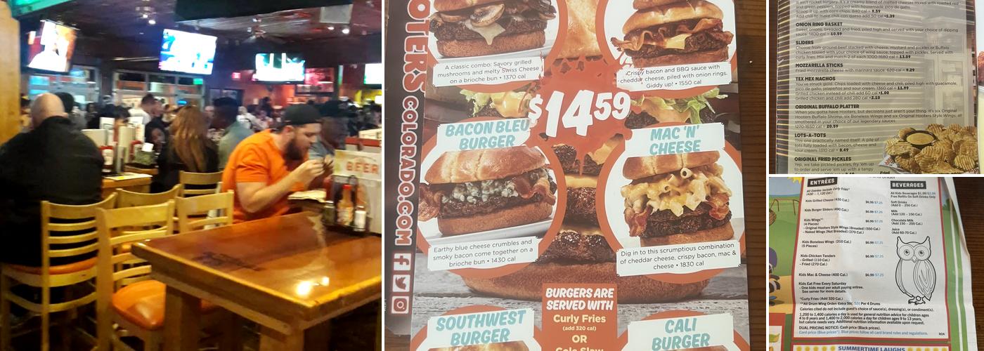 Hooters Menu