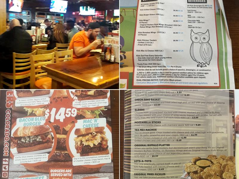 Hooters | Westminster Menu