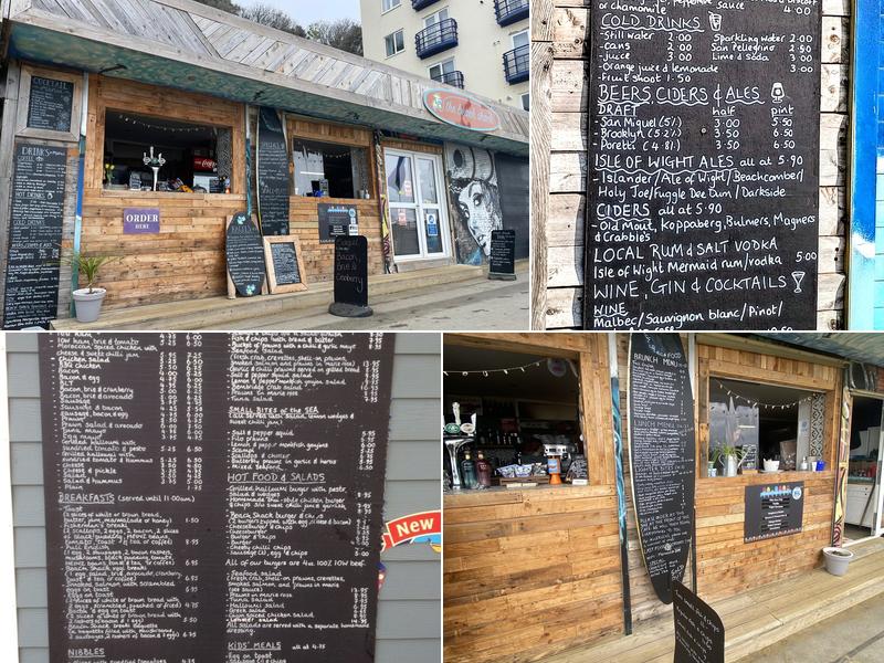 The Beach Shack Menu