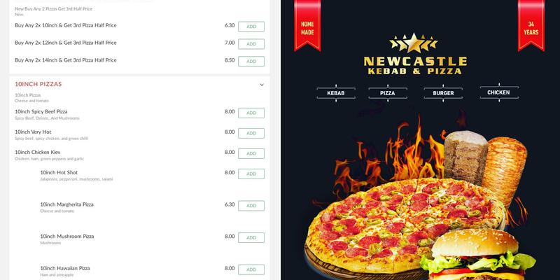 Newcastle Kebab House Menu