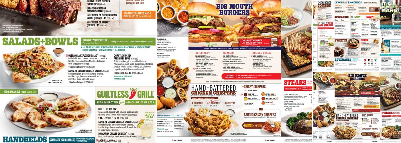 Chili's Grill & Bar Menu