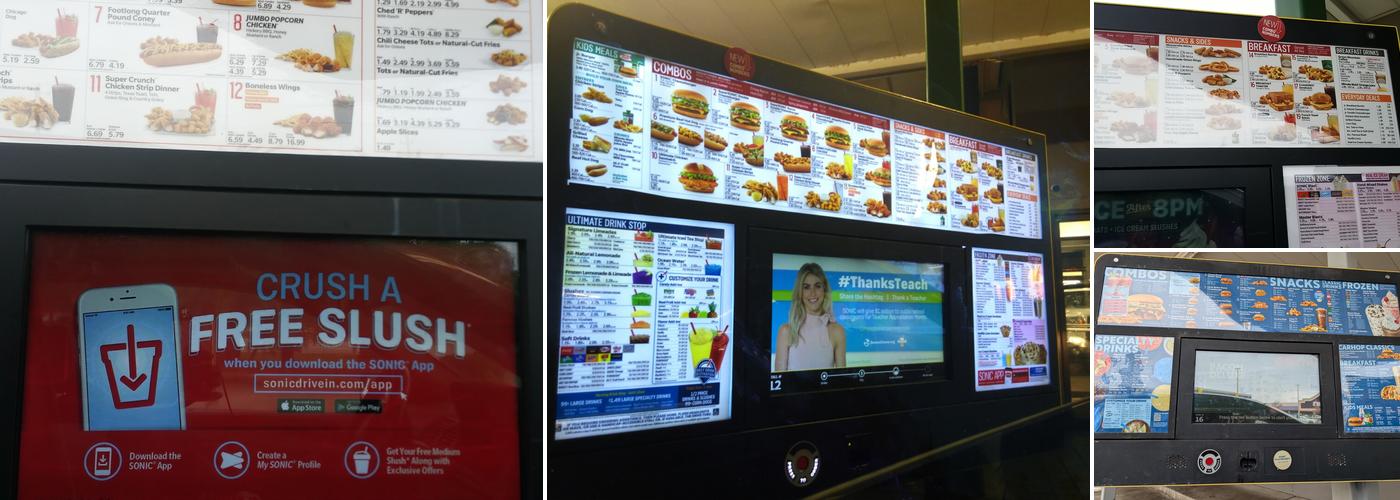 Sonic Drive-In Menu