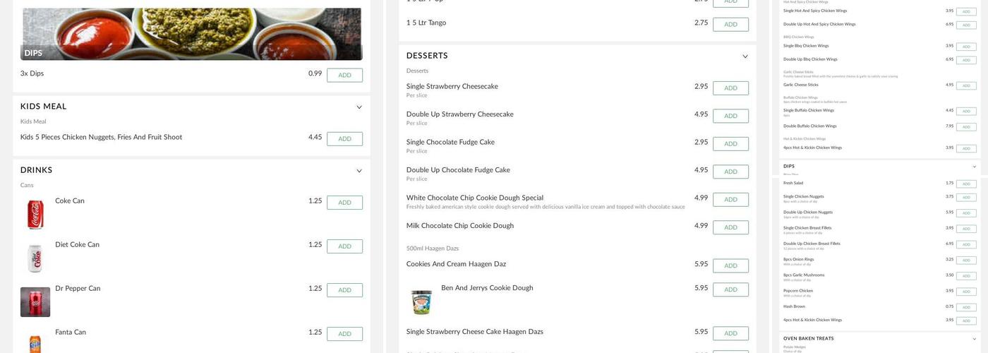 Joes Pizza Company Menu