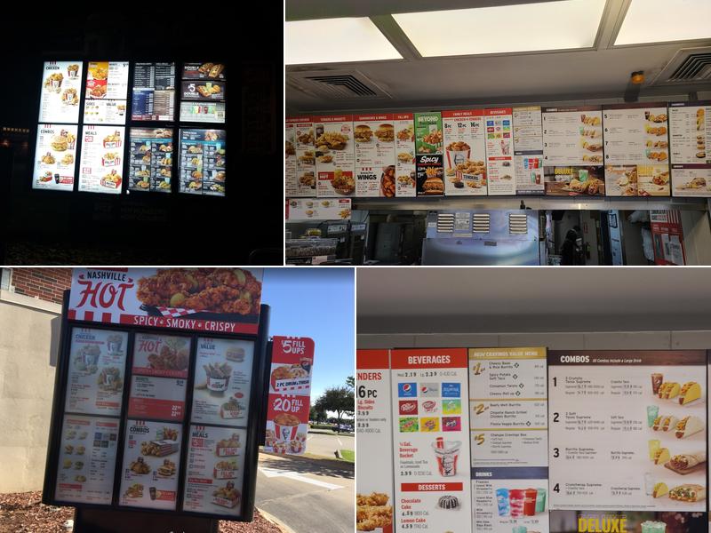 KFC Menu