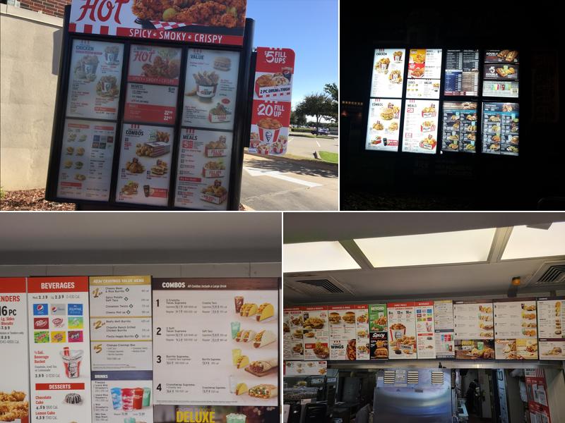 KFC Menu